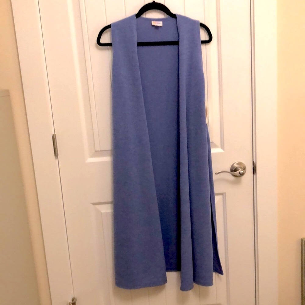 LuLaRoe "JOY" Lavender Purple Duster Vest Size S